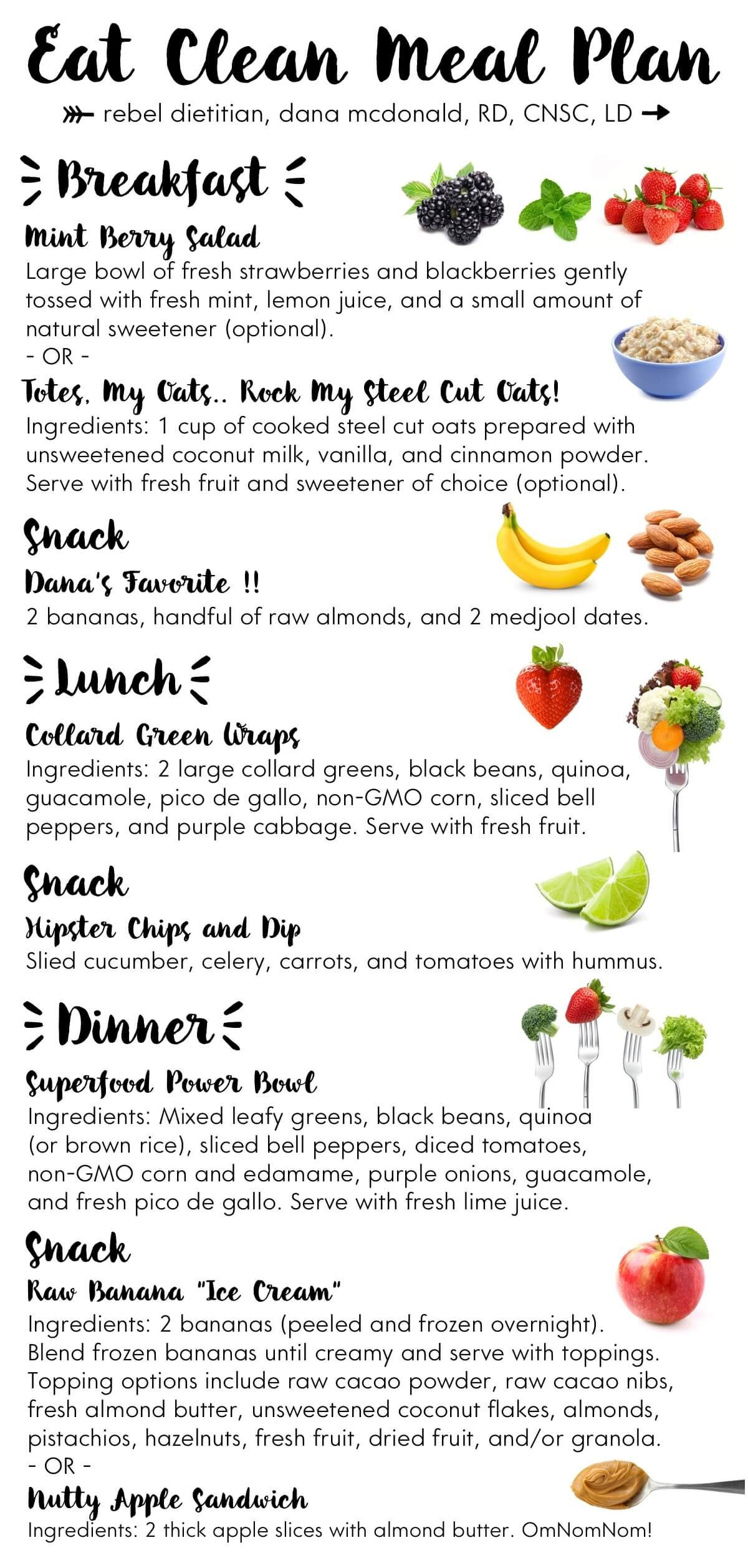 Clean Eating Diet Plan
 Meal Planning