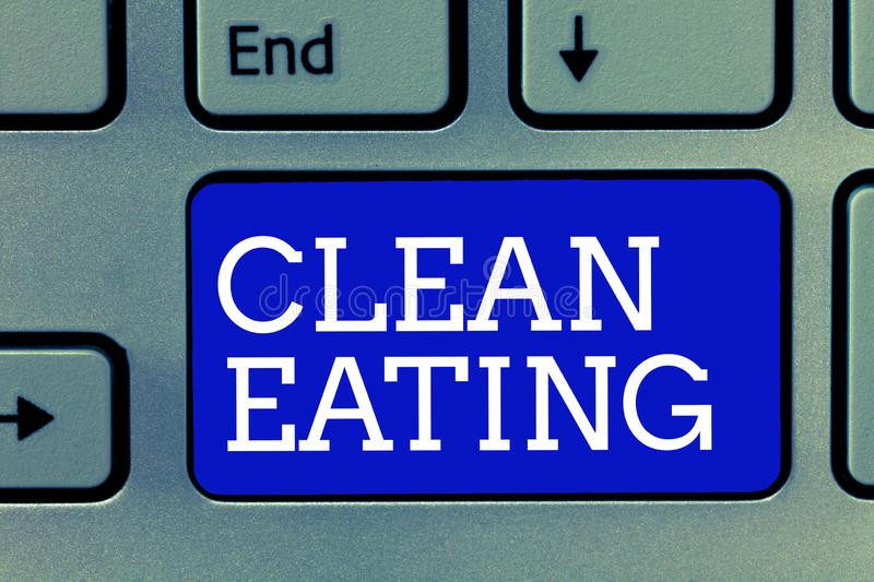 Clean Eating Meaning
 Handwriting Text Clean Eating Concept Meaning Practice