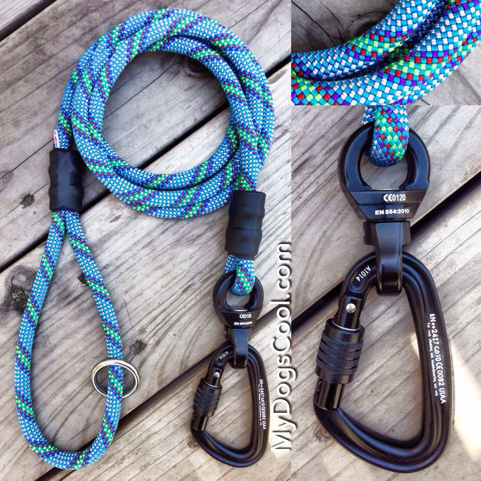 Climbing Rope Dog Leash DIY
 Pin on Climbing Rope Dog Leashes by MyDogsCool