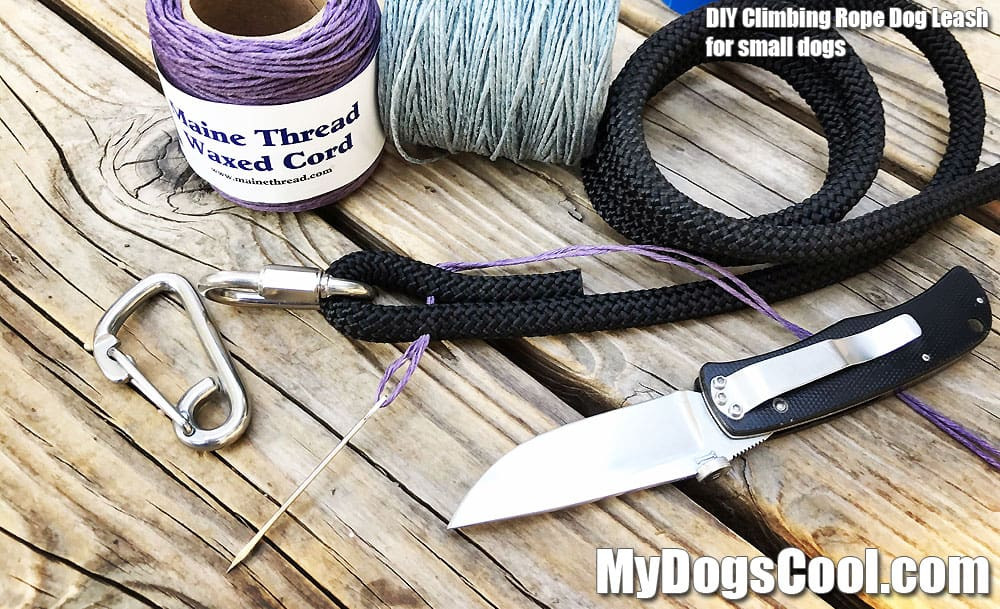 Climbing Rope Dog Leash DIY
 DIY Climbing Rope Dog Leash for Small Dogs MyDogsCool