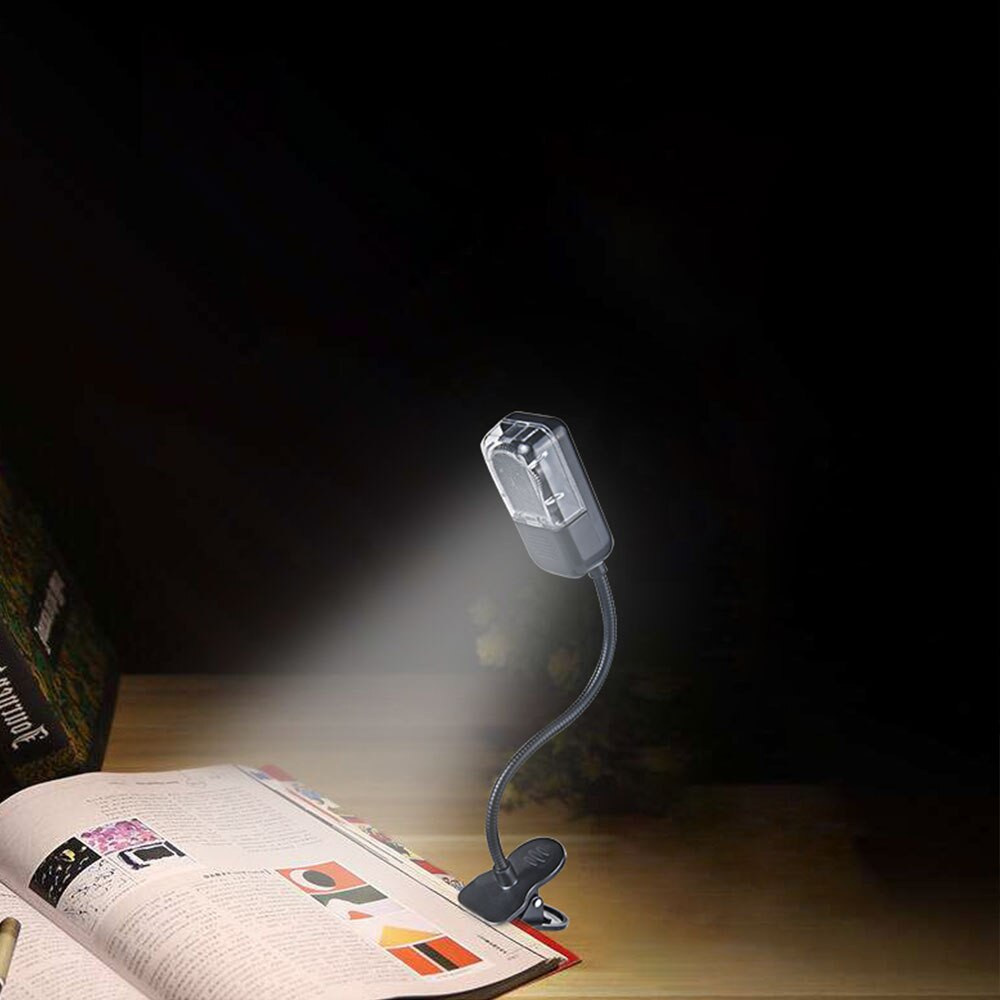 Clip On Bedroom Light
 LED Book Light Mini Clip Flexible Bright Reading Lamp