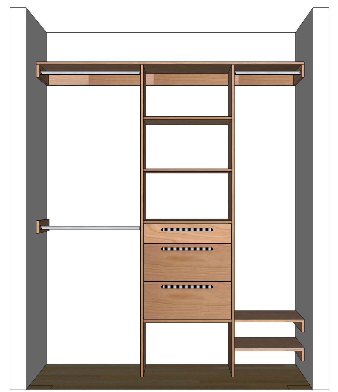 Closet Organizers DIY
 DIY Closet Organizer Plans For 5 to 8 Closet