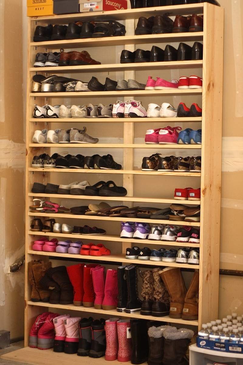 Closet Shoe Rack DIY
 Getting Organized Step 3 stock up on organizational gear