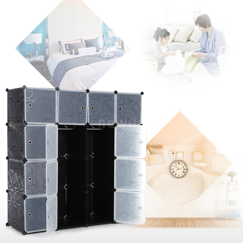 Clothes Organizer DIY
 IKAYAA DIY Portable Closet Storage Organizer Wardrobe