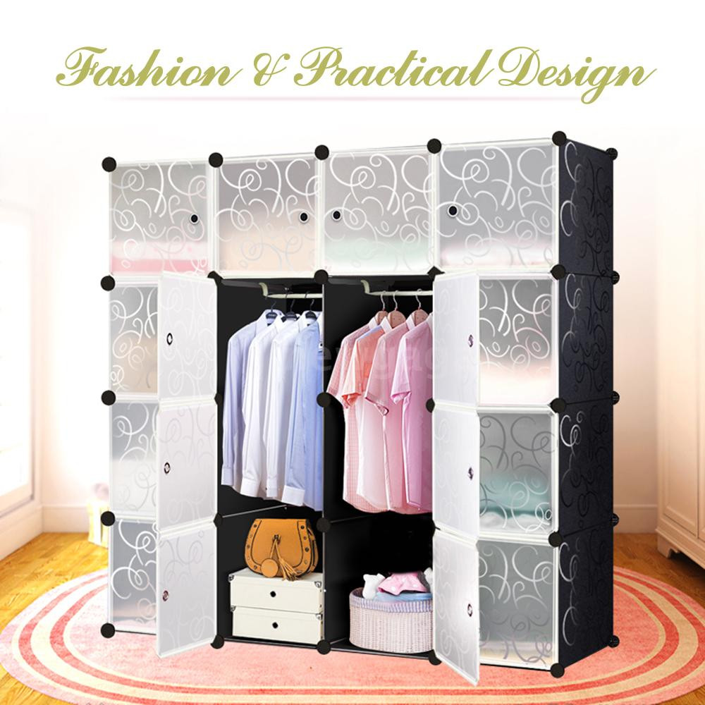 Clothes Organizer DIY
 IKAYAA DIY Portable Closet Storage Organizer Wardrobe