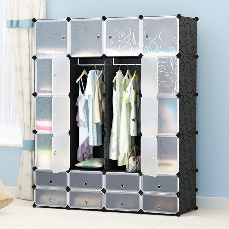 Clothes Organizer DIY
 Portable DIY Clothes Closet Wardrobe Freestanding