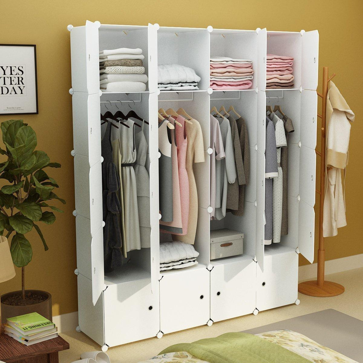 Clothes Organizer DIY
 2019 DIY Portable Wardrobe Clothes Closet Modular Storage