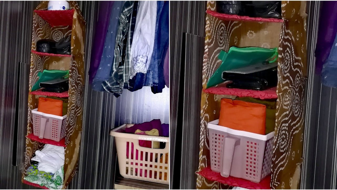 Clothes Organizer DIY
 DIY Wardrobe Organizer from Old Clothes Wardrobe