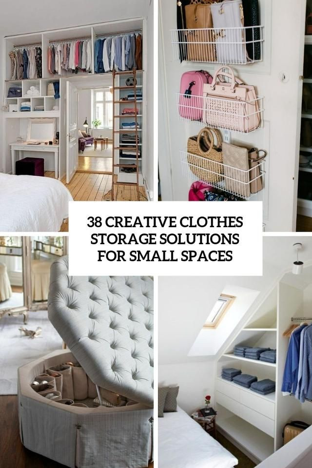 Clothes Storage For Small Bedroom
 38 Creative Clothes Storage Solutions For Small Spaces