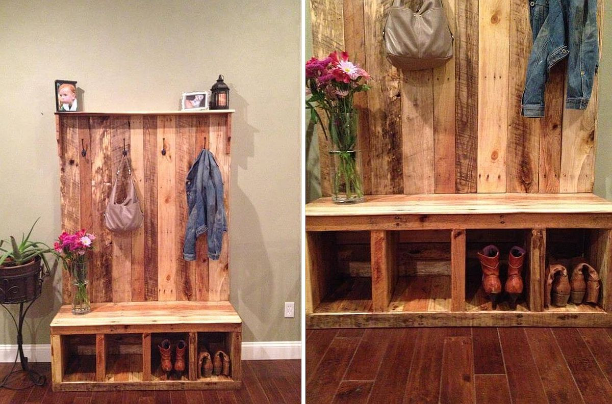 Coat Rack Bench DIY
 An Organized Wel e DIY Entryway benches with Space