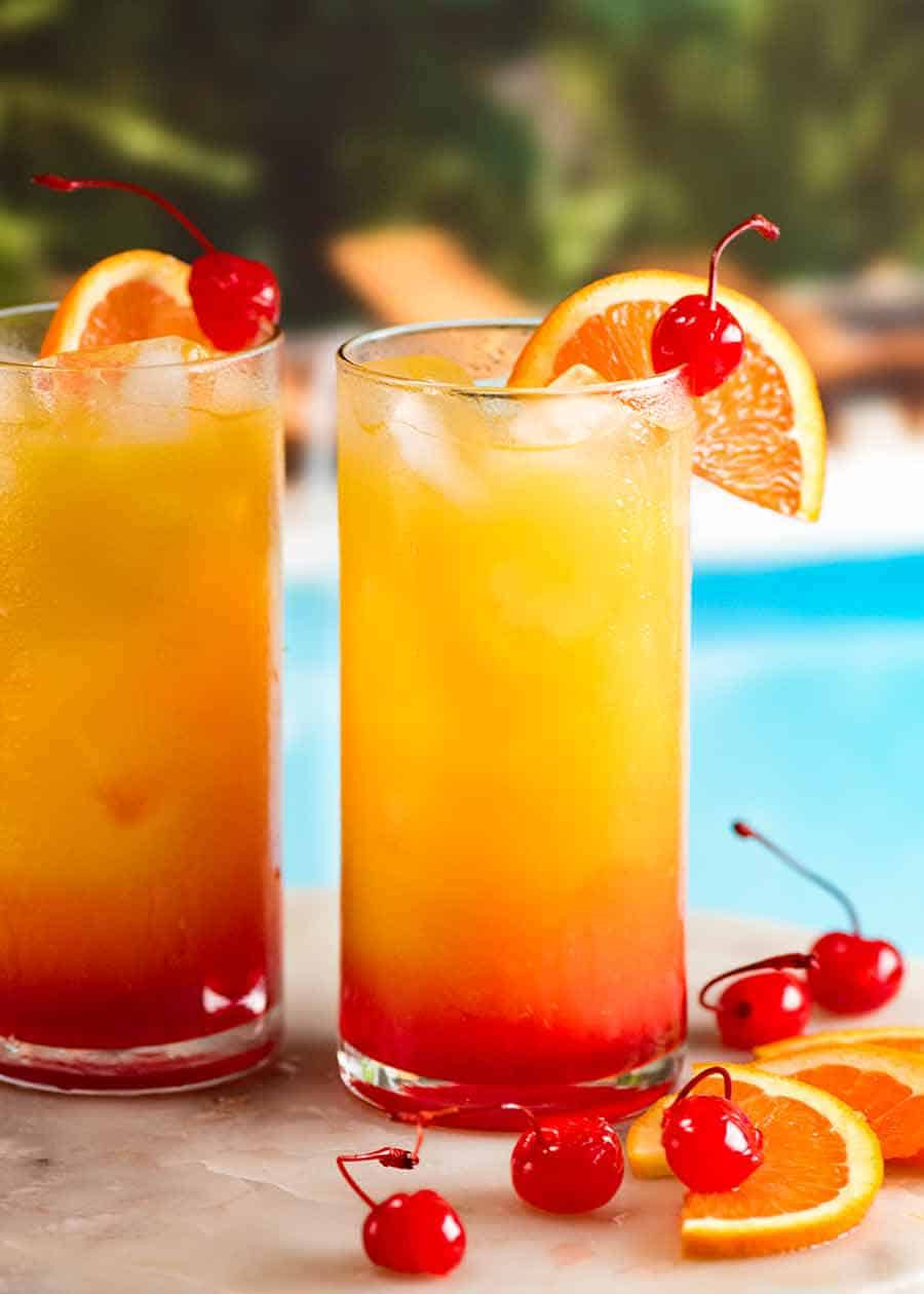 Cocktails With Tequila
 Tequila Sunrise