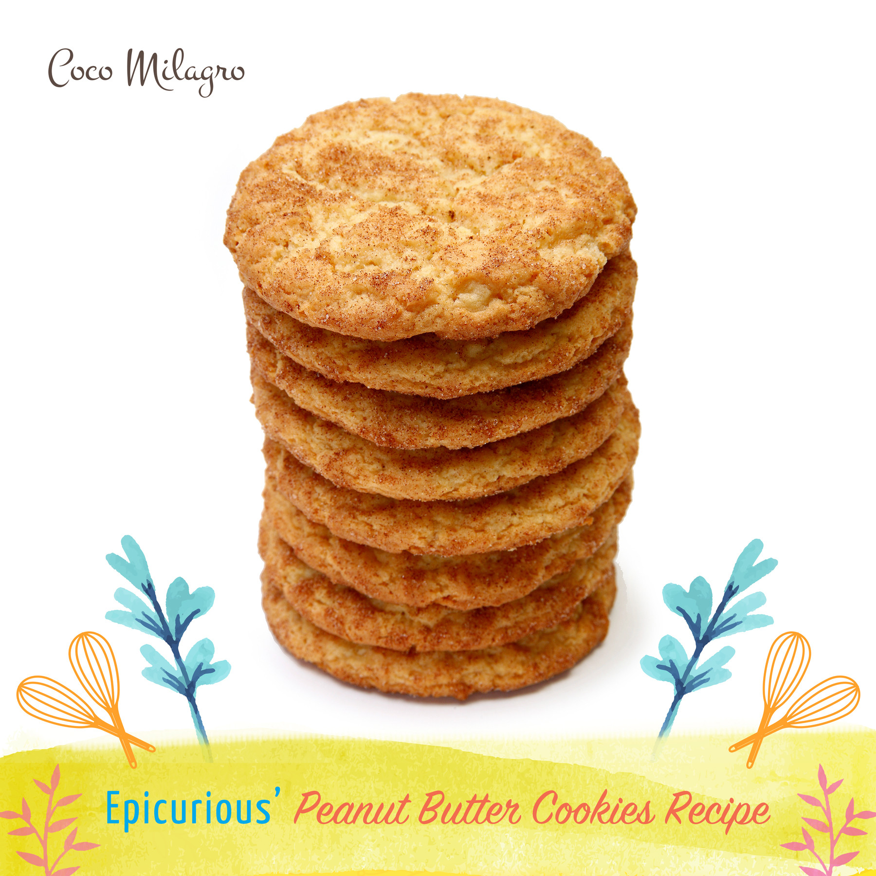Coconut Oil Peanut Butter Cookies
 Coco Milagro EVCO – Epicurious Peanut Butter Cookies with