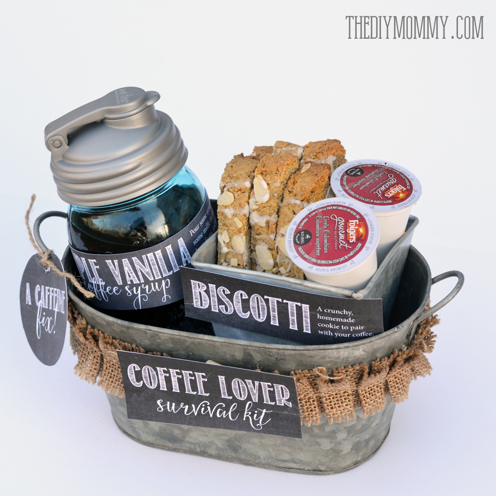 Coffee Gift Basket Ideas Homemade
 A Gift in a Tin Coffee Lover Survival Kit