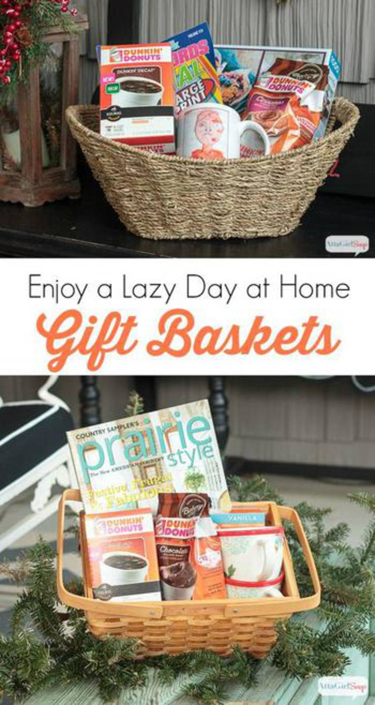 Coffee Gift Basket Ideas Homemade
 BEST Christmas Gift Baskets Easy DIY Christmas Gift