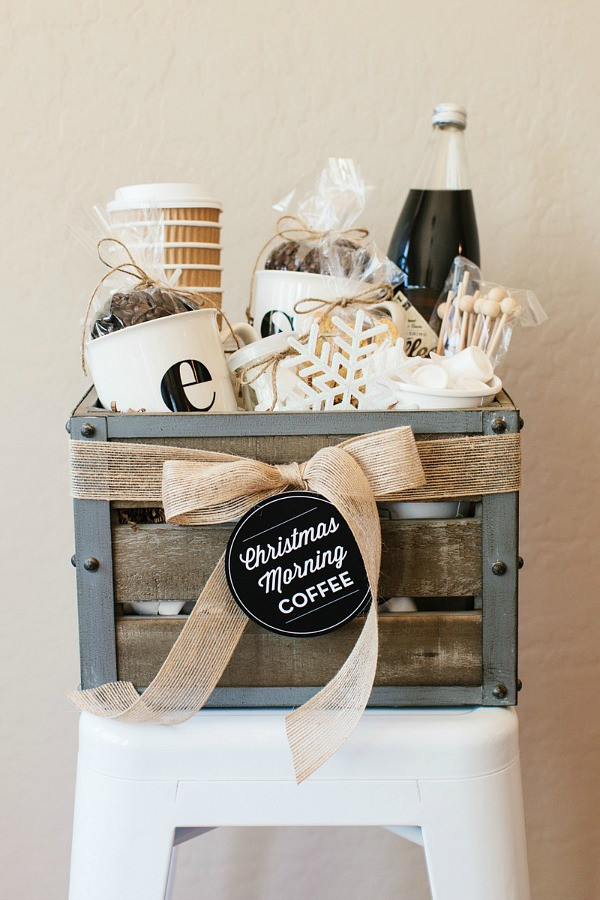 Coffee Gift Basket Ideas Homemade
 Coffee Gift Basket Holiday Inspiration Hoosier Homemade