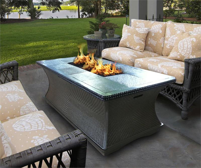 Coffee Table Fire Pit
 Outdoor Gas Fire Pit Coffee Table Monterey Series