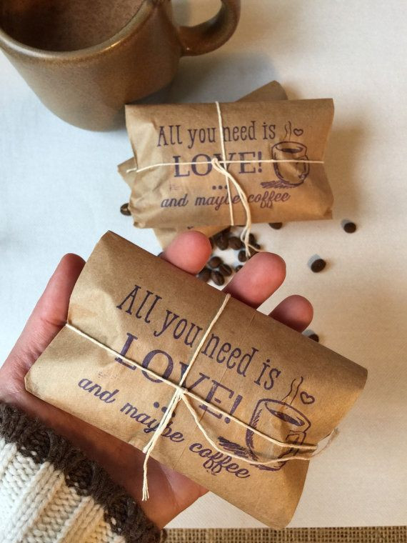Coffee Wedding Favors DIY
 all you need is love coffee wedding favors