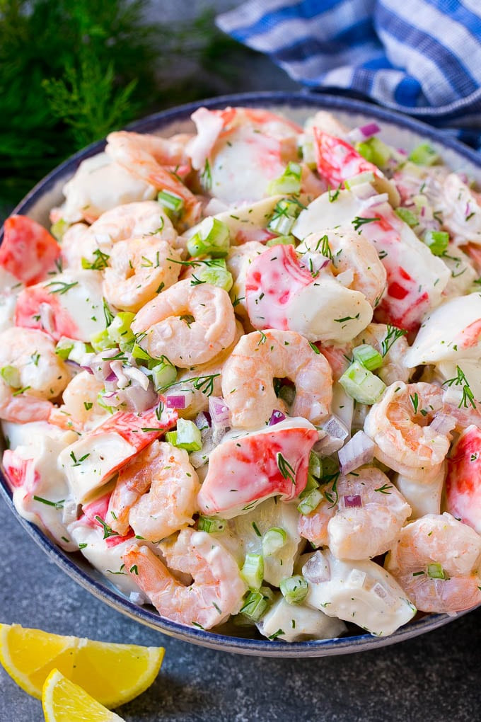Cold Shrimp Salad Recipes
 Cold Seafood Salad Recipe With Crabmeat And Shrimp