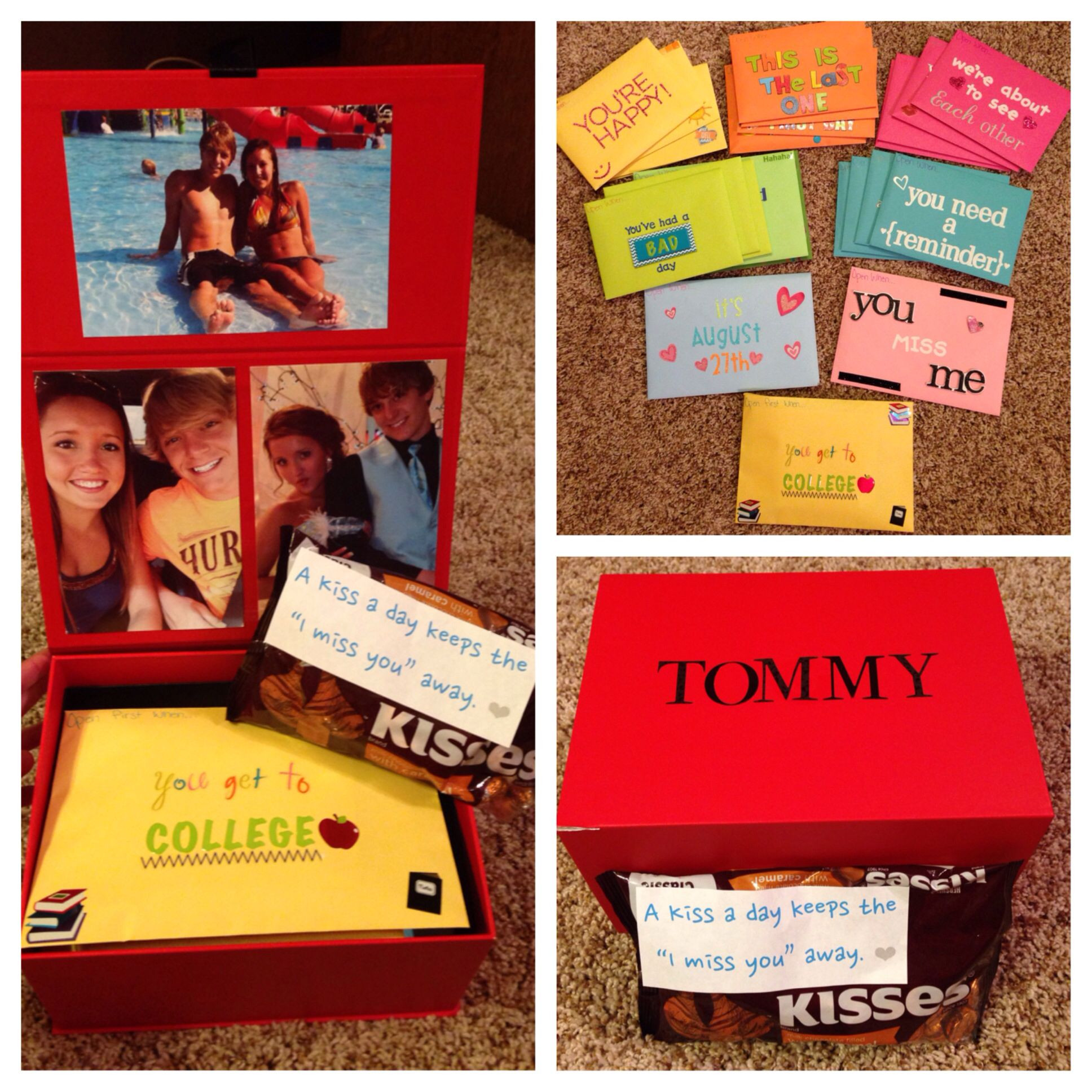 College Boyfriend Gift Ideas
 College going away t for my boyfriend Open when