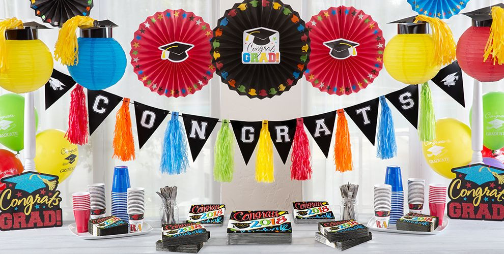 Colorful Graduation Party Ideas
 Colorful Brights Graduation Party Supplies Party City