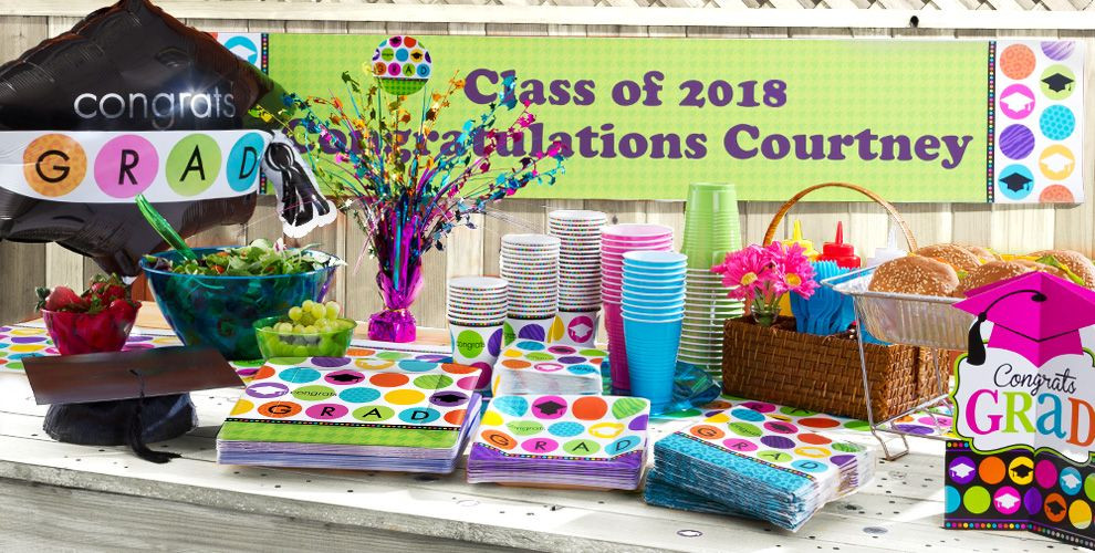 Colorful Graduation Party Ideas
 Colorful mencement Graduation Party Supplies Party City