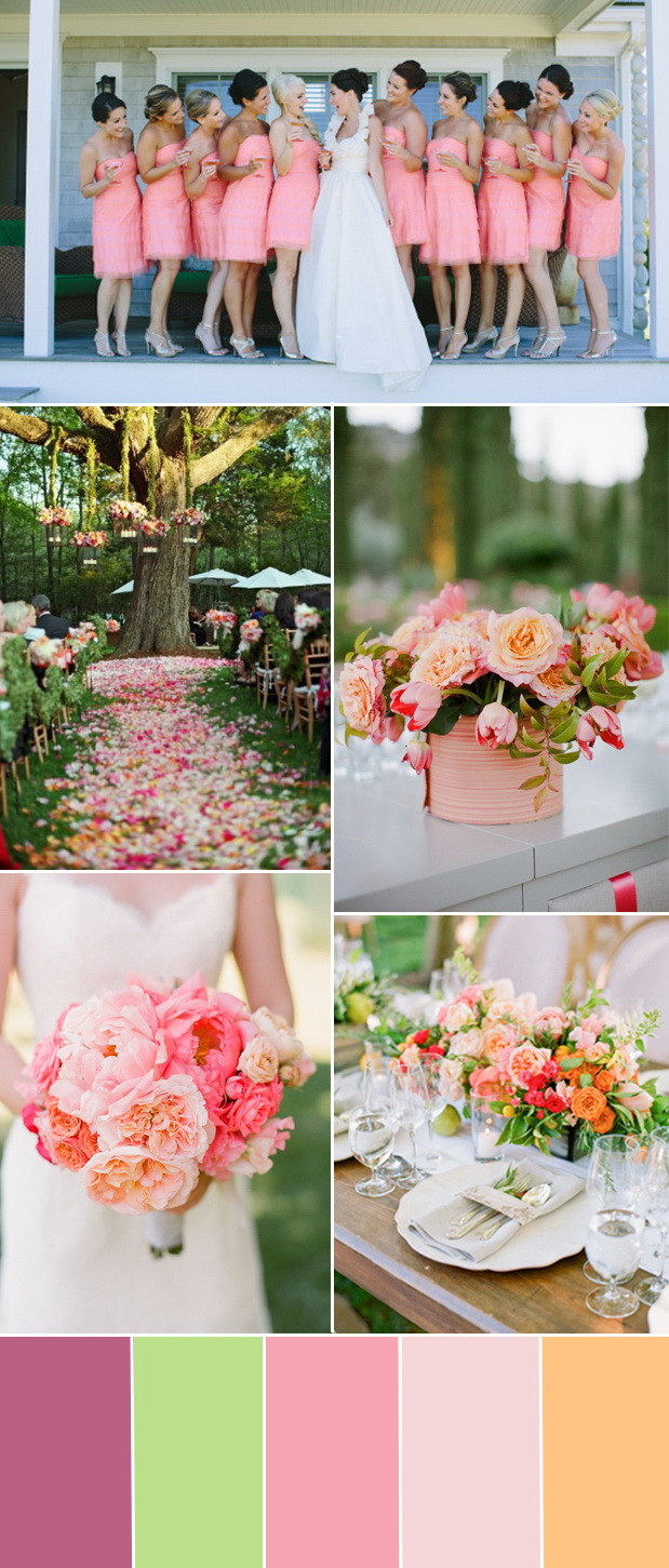 Colorful Wedding
 spring summer wedding color ideas 2015