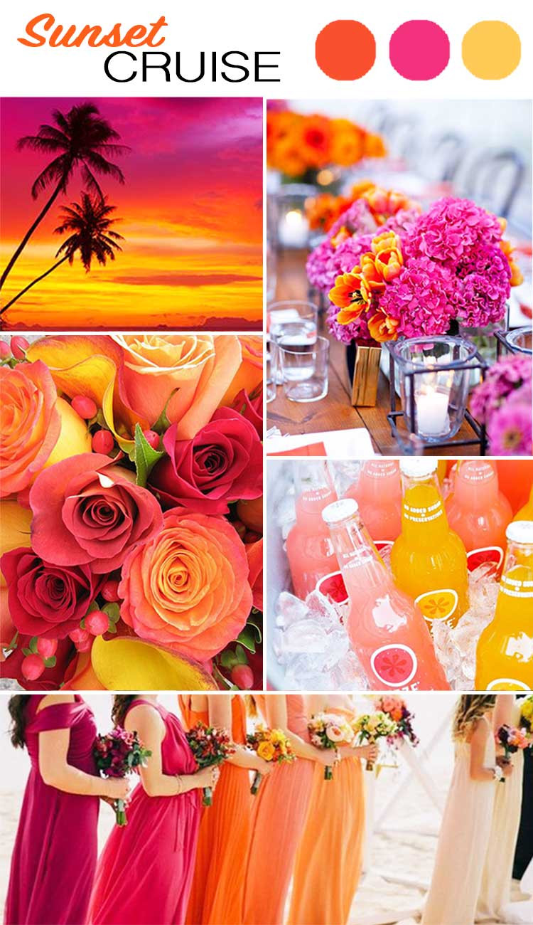 Colorful Wedding
 The Top 5 Color Palettes For Your Summer Wedding crazyforus
