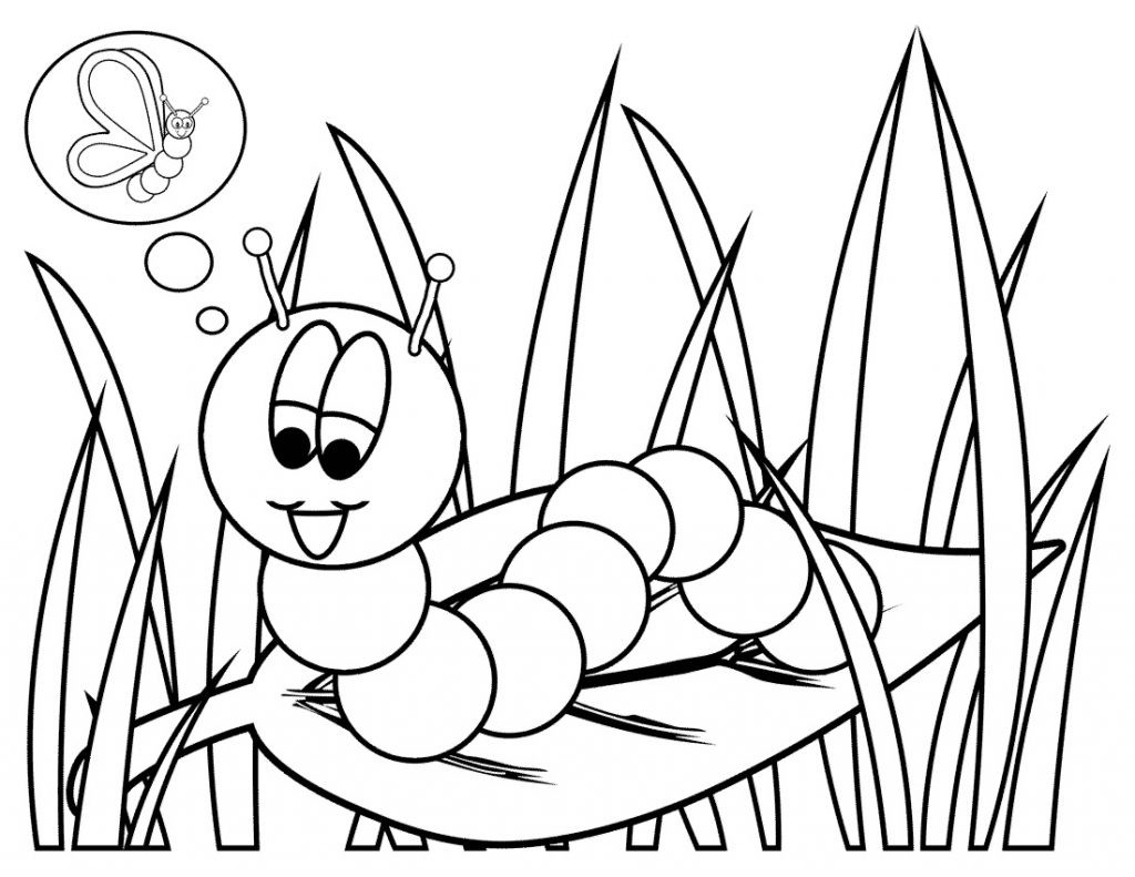 Coloring Art For Kids
 Free Printable Caterpillar Coloring Pages For Kids