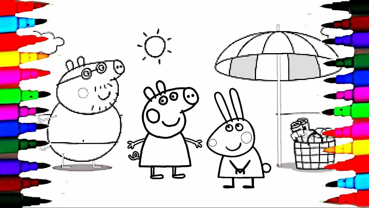 Coloring Art For Kids
 Coloring Pages Peppa Pig and Family on Holiday l Kids How