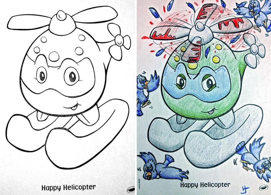 Coloring Book Kids
 Look what happens when dark humored adults ahold of