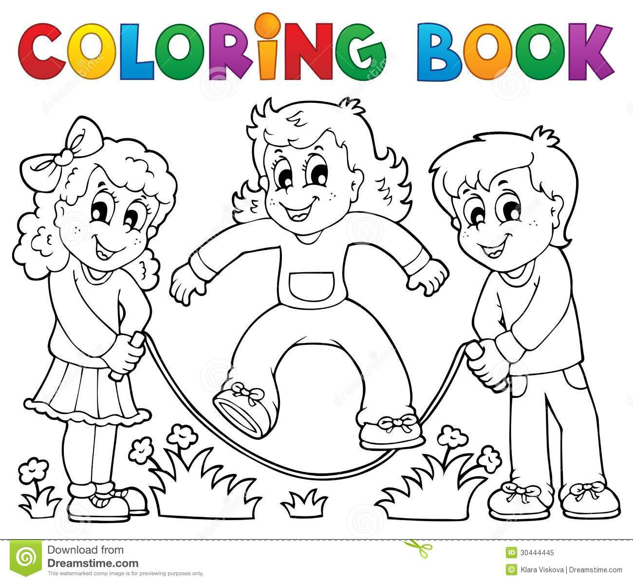 Coloring Book Kids
 Coloring Book Kids Play Theme 1 Royalty Free Stock
