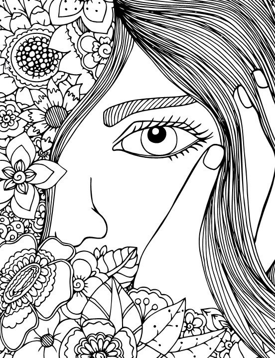 Coloring Books For Girls
 A Special Coloring Book for Girls Live Your Life In