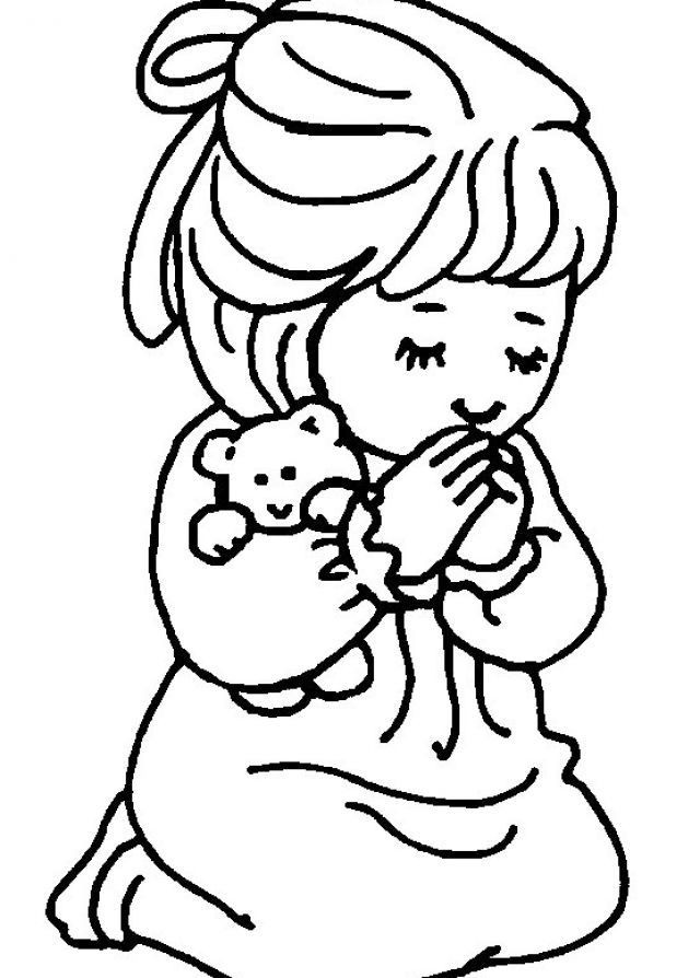 Coloring Books For Little Girls
 free coloring page for praying little girl
