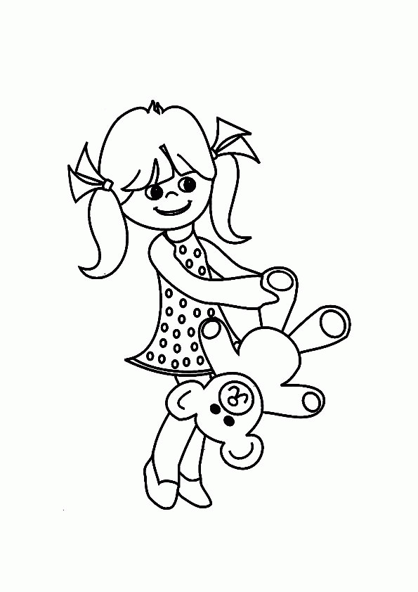 Coloring Books For Little Girls
 Cute Little Girls Coloring Pages Coloring Home