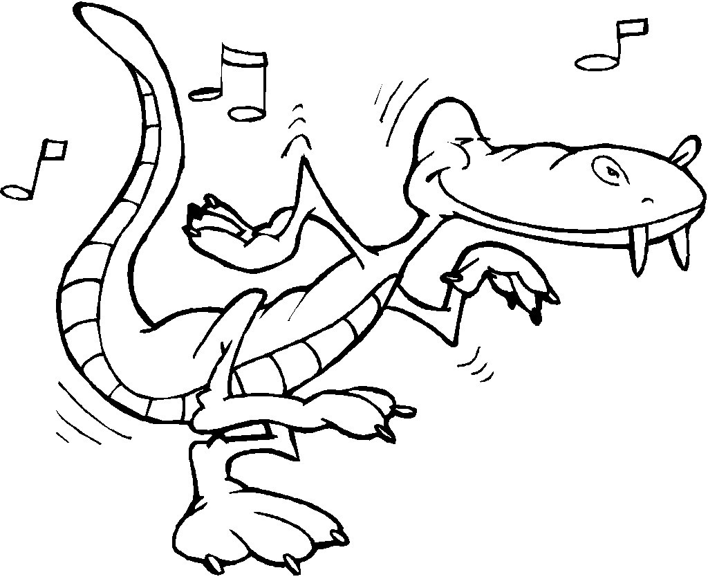 Coloring For Kids Online
 Free Print out alligator online coloring pages for