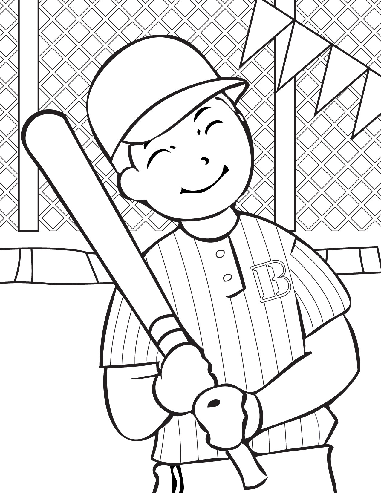 Coloring For Kids Online
 Free Printable Baseball Coloring Pages for Kids Best