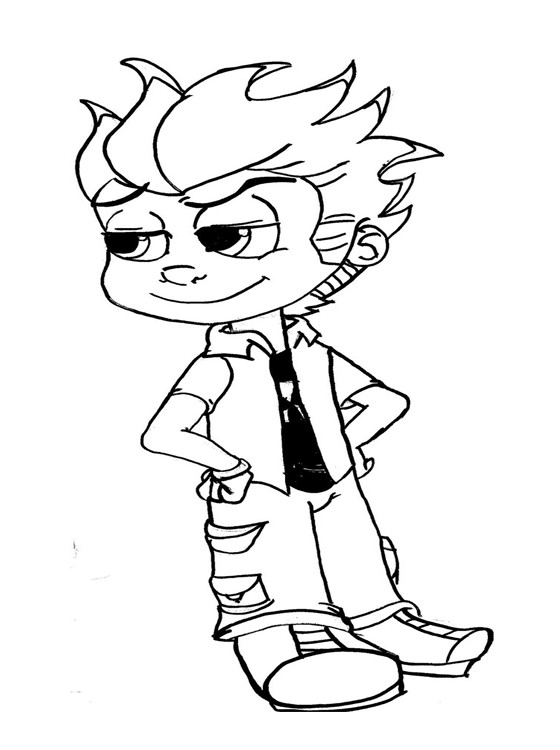 Coloring For Kids Online
 Kids Page Johnny Test Coloring Pages