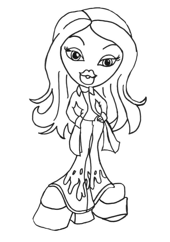 Coloring Pages Disney For Girls
 Walt Disney Coloring Pages Bratz Beautiful Girls