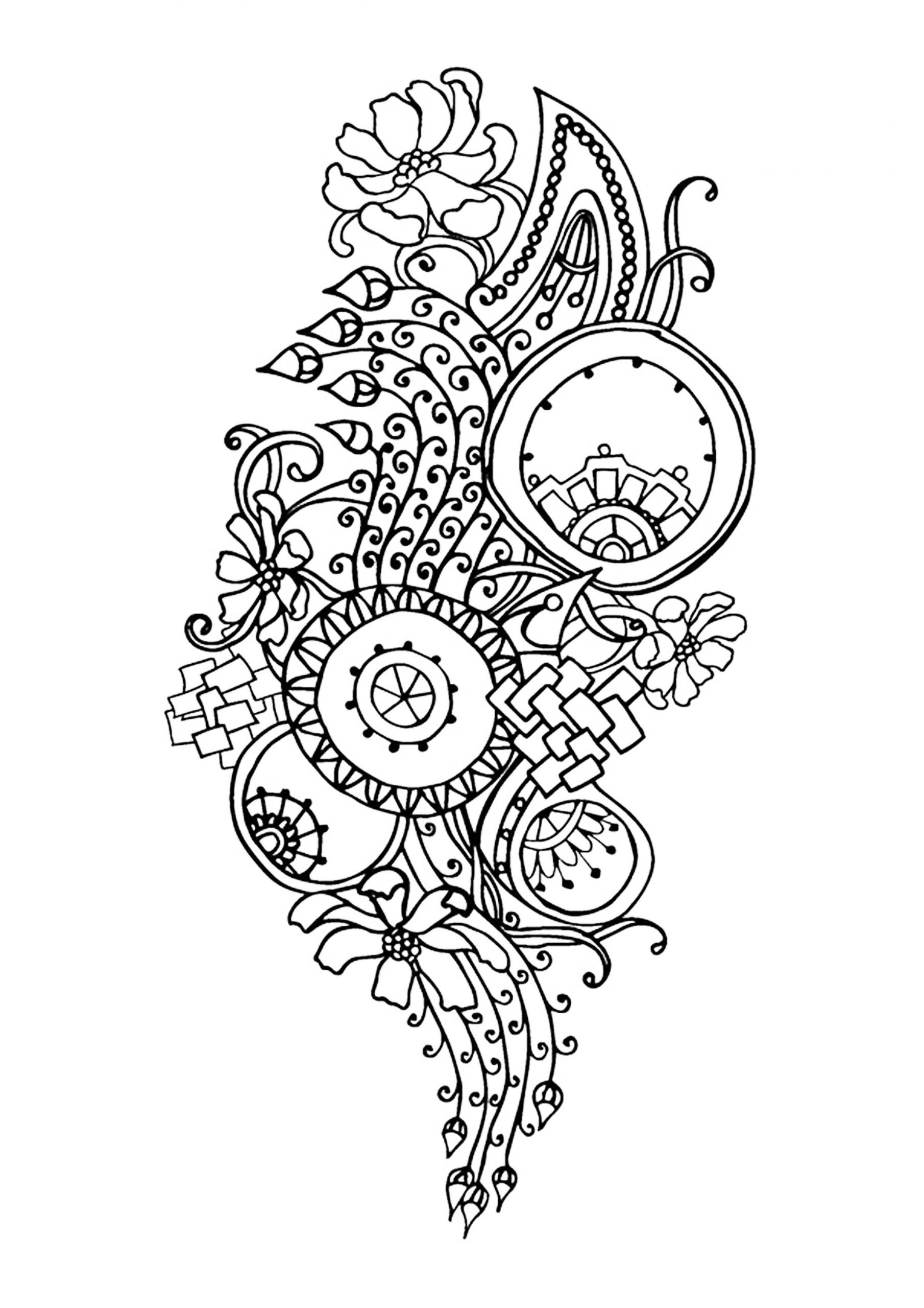 Coloring Pages For Adults Abstract Flowers
 Flower Coloring Pages for Adults Best Coloring Pages For