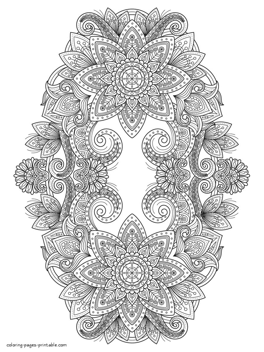 Coloring Pages For Adults Abstract Flowers
 Difficult Adult Coloring Pages Abstract Flowers