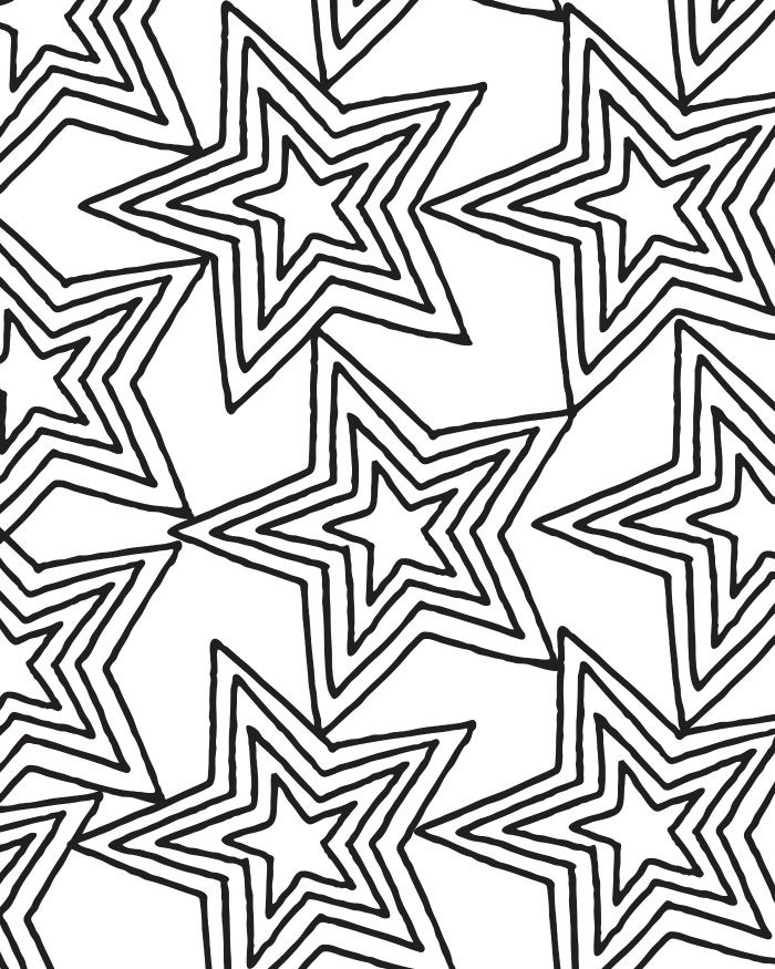 Coloring Pages For Adults Patterns
 Free Printable Star Pattern Coloring Page
