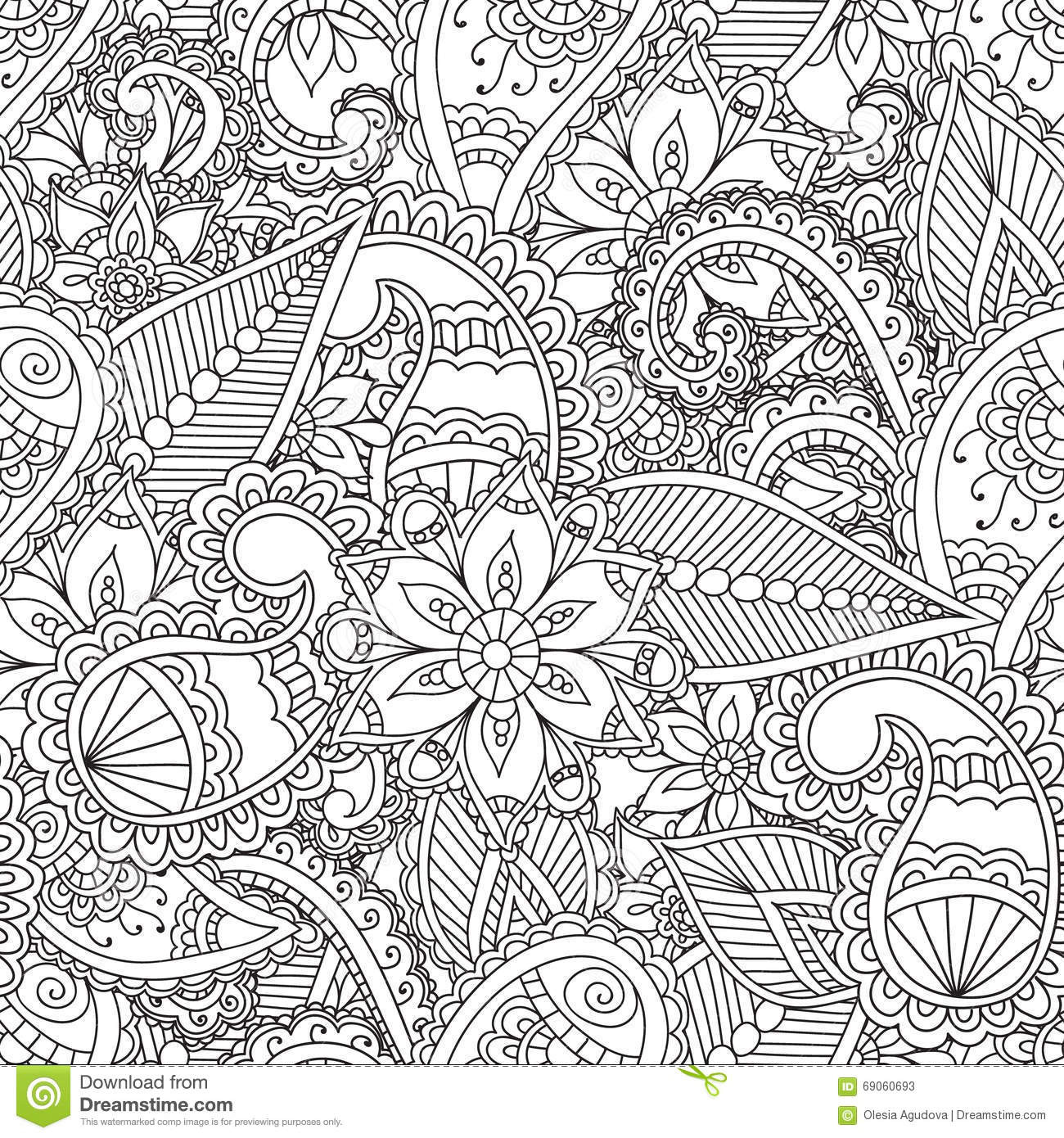 Coloring Pages For Adults Patterns
 Coloring pages for adults stock vector Illustration of