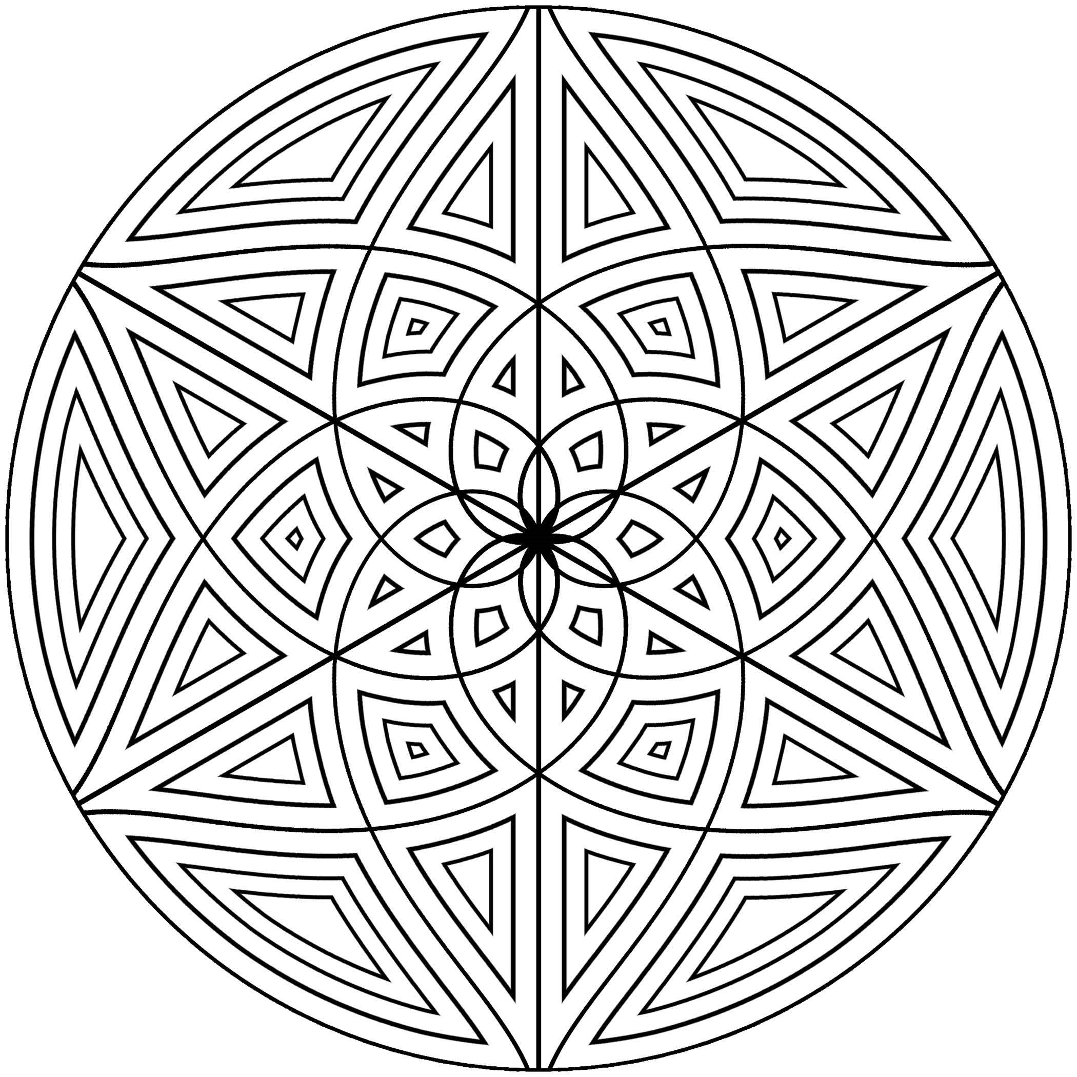 Coloring Pages For Adults Patterns
 Free Printable Geometric Coloring Pages for Adults
