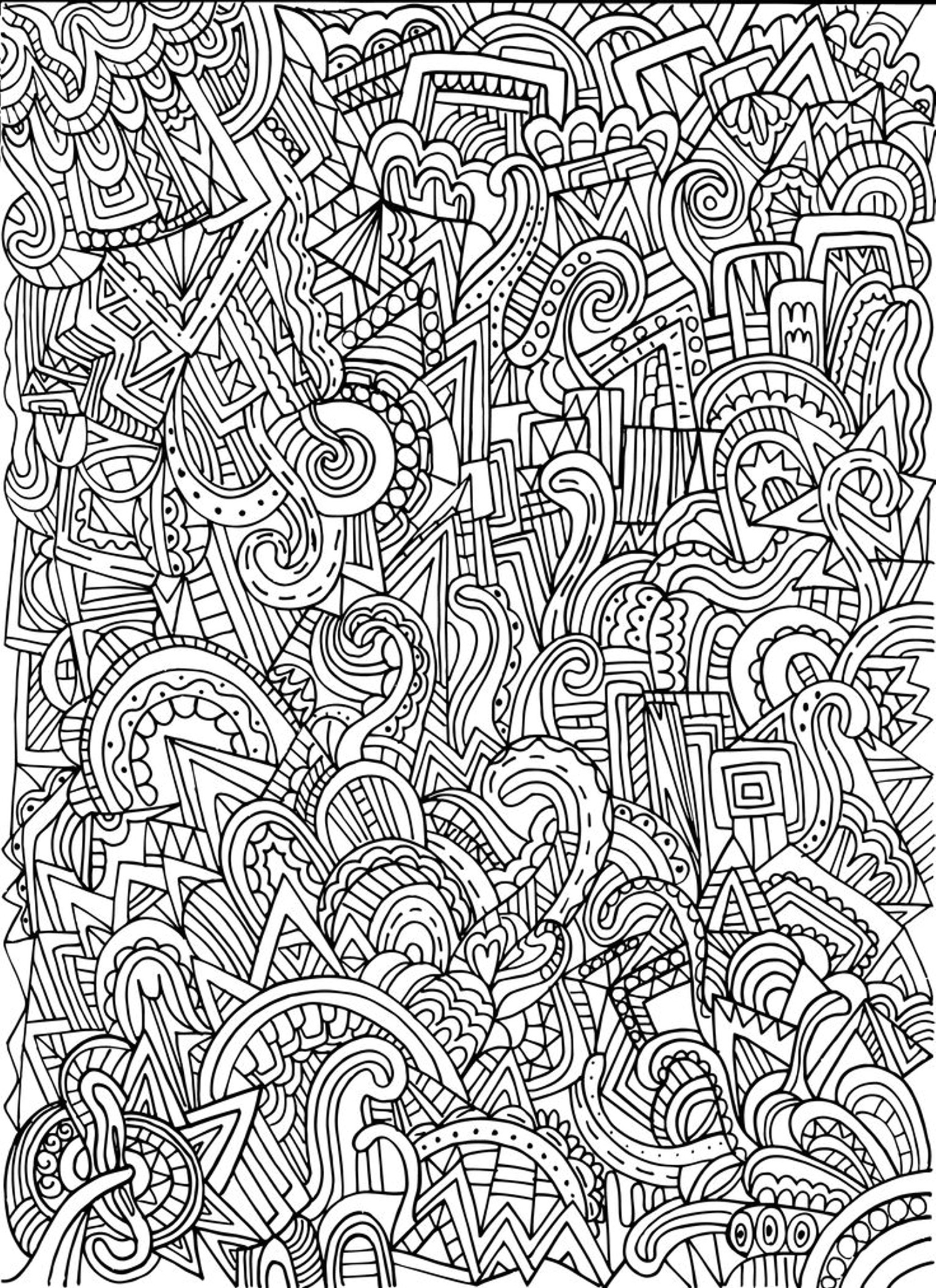 Coloring Pages For Adults Patterns
 Picture jungle 1 Free Printable Adult Coloring Pages