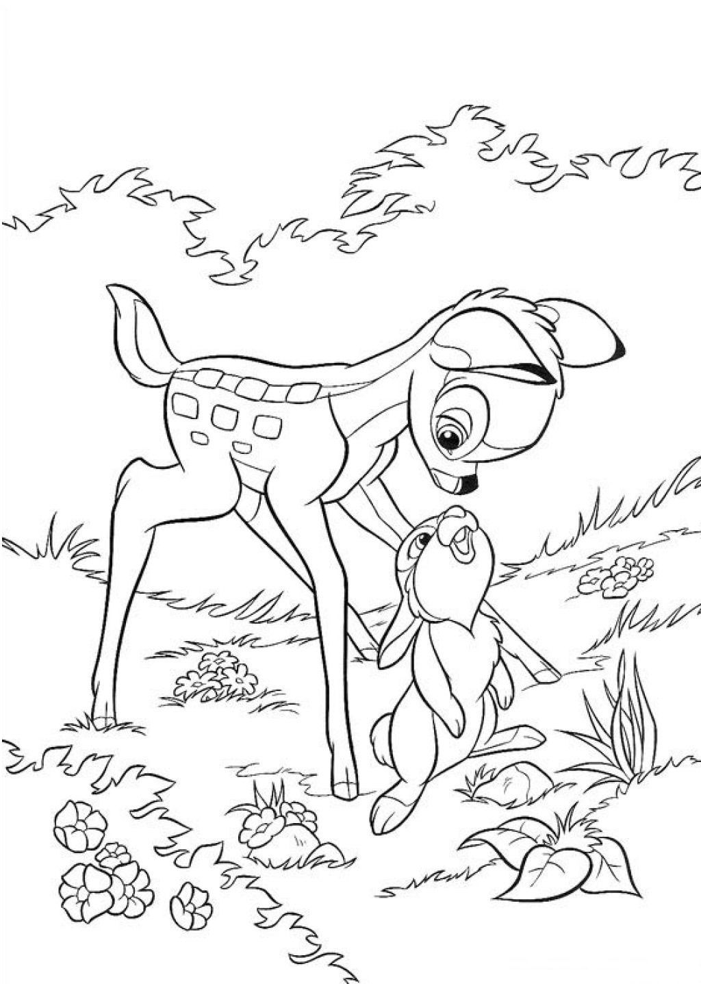 Coloring Pages For Kids Free
 Free Printable Bambi Coloring Pages For Kids