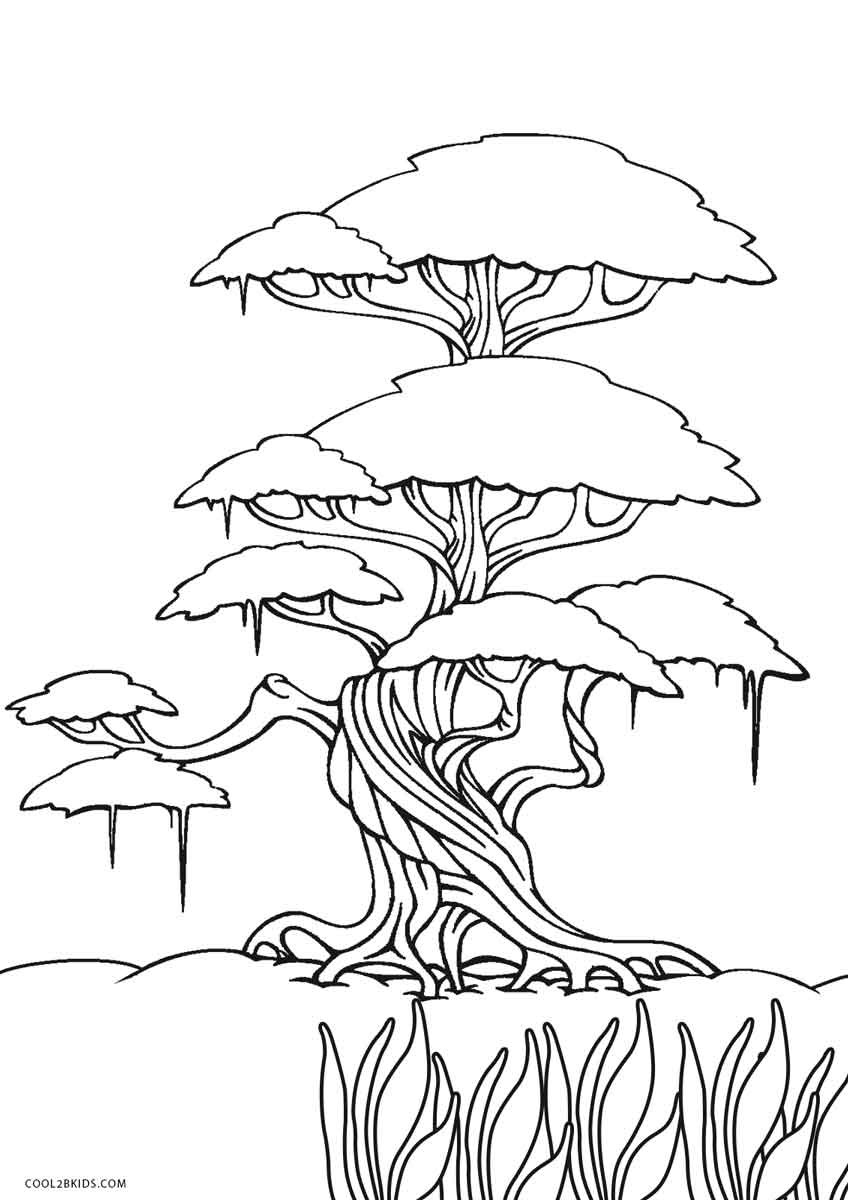 Coloring Pages For Kids Free
 Free Printable Tree Coloring Pages For Kids