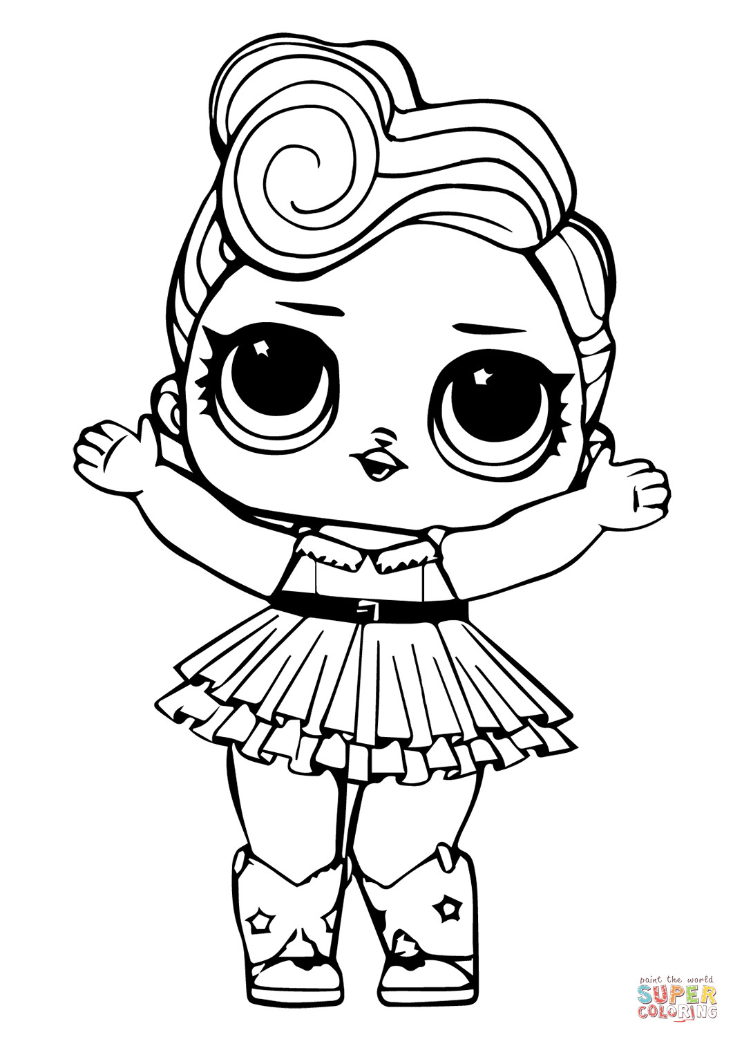 Coloring Pages For Kids Lol
 LOL Doll Luxe coloring page