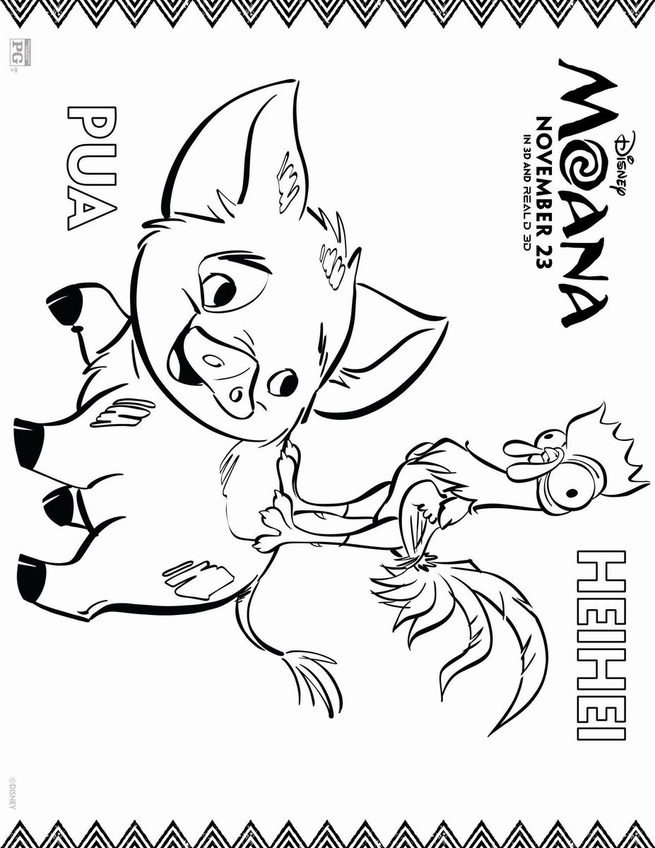 Coloring Pages For Kids Moana
 Moana Coloring Pages