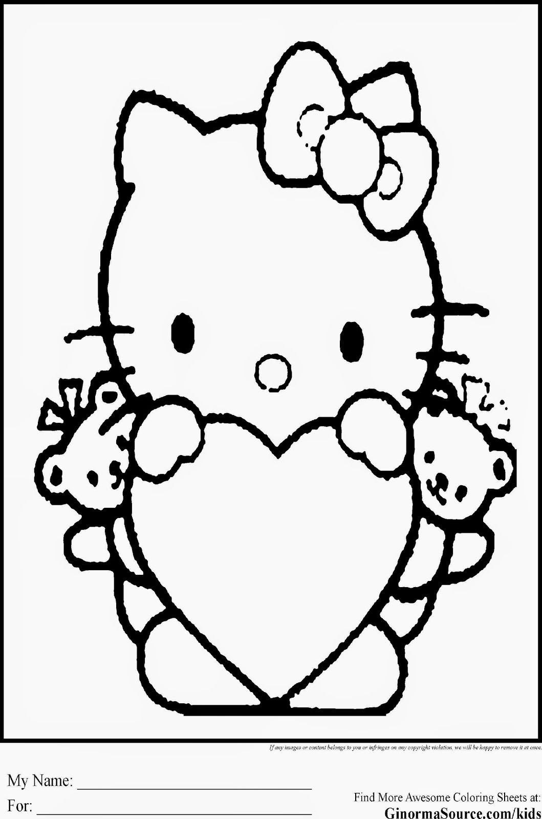 Coloring Pages For Kids Pdf
 Hello Kitty Coloring Pages Pdf Coloring Home