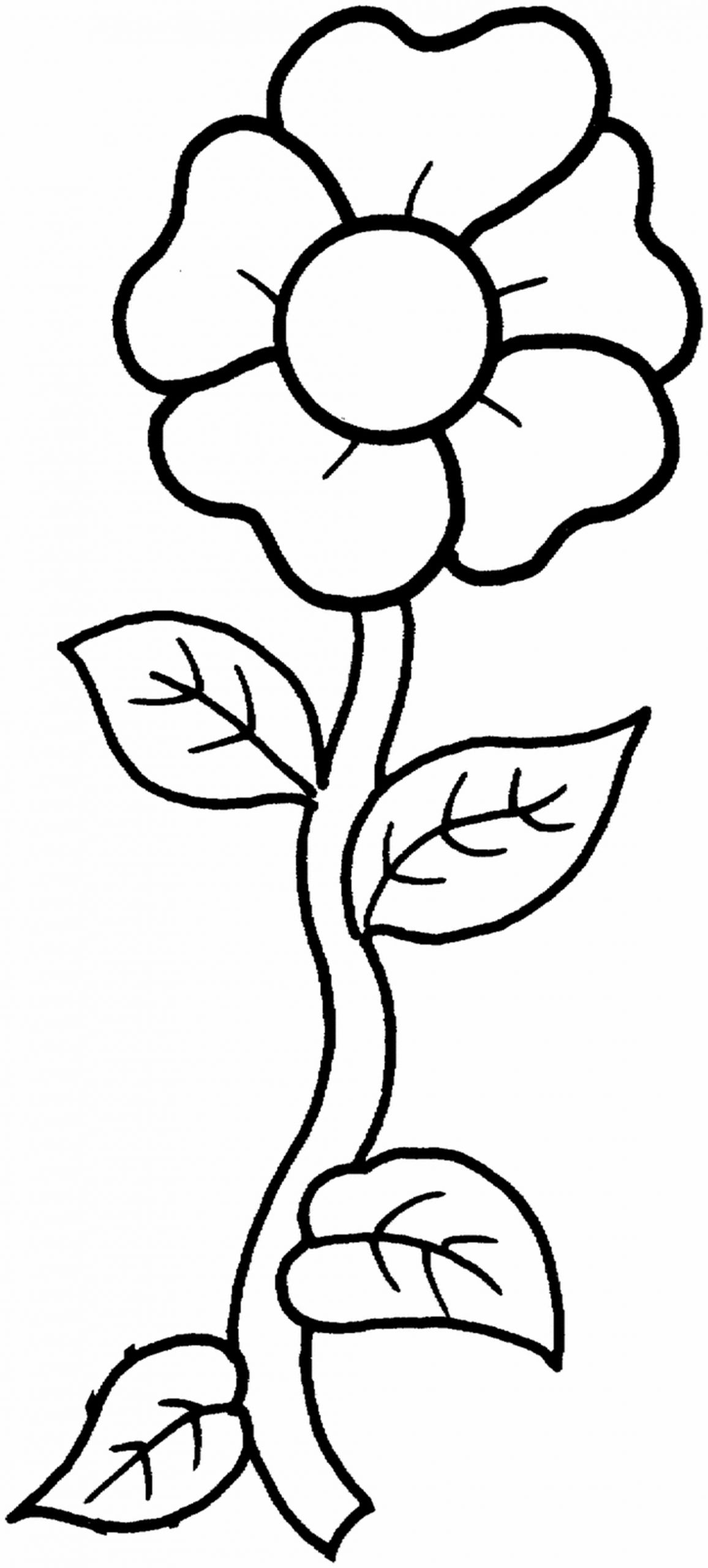 Coloring Pages For Kids Printable
 Free Printable Flower Coloring Pages For Kids Best